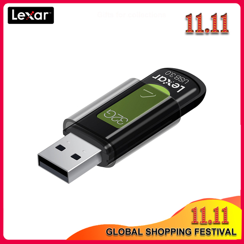 100% Original Lexar S57 USB 3,0 Flash Drive 32GB 64GB 128GB 256GB U disco hasta 150 MB/s memoria AES de 256 bits Pendrive para PC ► Foto 1/6