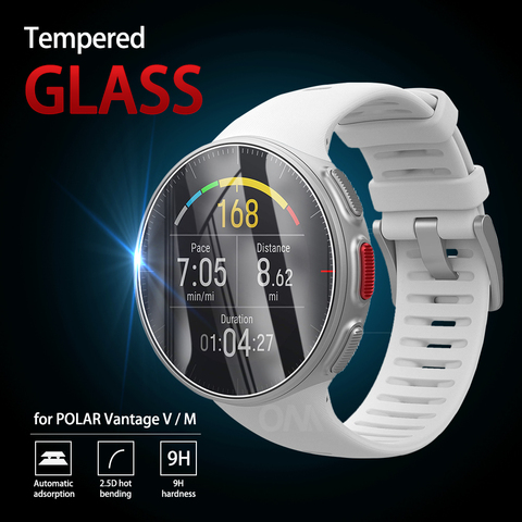 Vidrio Templado Premium 9H para pantalla de reloj inteligente POLAR Vantage, accesorios de película protectora para POLAR Vantage M, 5 uds. ► Foto 1/6