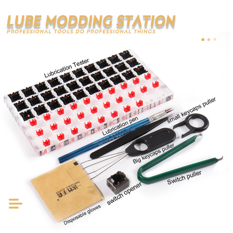 Interruptor de 30 interruptores abridor Lube Modding Station funda DIY plataforma de eliminación para teclado mecánico Cherry Kailh Gateron ► Foto 1/6