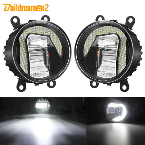 Luz de circulación diurna para Subaru Impreza Forester WRX STI, iluminación DRL de 12V, montaje de luz antiniebla LED de coche, 2 en 1, Legacy, Justy Outback, BRZ XV ► Foto 1/6