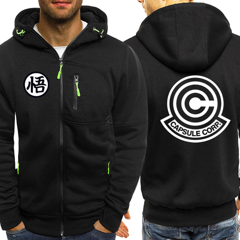 Sudaderas con capucha del Anime japonés Dragon Ball Z para hombre, chaqueta polar con cremallera, ropa deportiva informal, sudadera con capucha, otoño e invierno, 2022 ► Foto 1/6