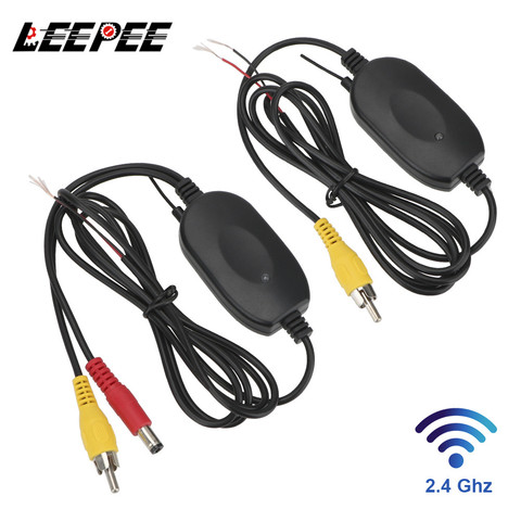LEEPEE-Kit receptor y transmisor de vídeo inalámbrico, 2,4G, para cámara de Vista trasera de coche y pantalla de DVD, marcha atrás ► Foto 1/6