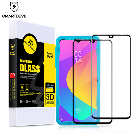 SmartDevil para xiaomi mi cc 9e cc9 pro protector de pantalla cc9e pro película protectora de teléfono de vidrio templado cobertura completa smartphone ► Foto 1/6