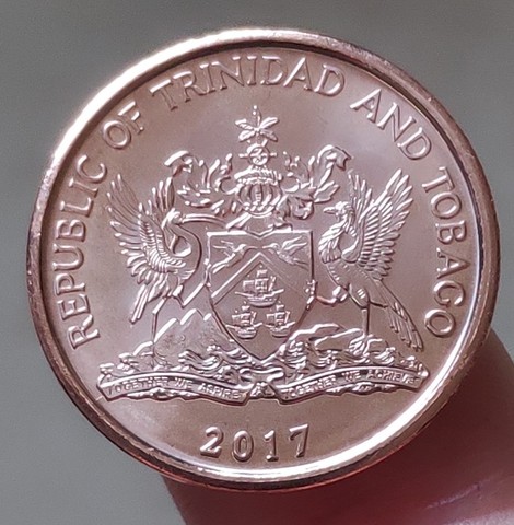 Moneda Original de 21mm para coleccionistas, 100% Original de Trinidad y Tobago ► Foto 1/1