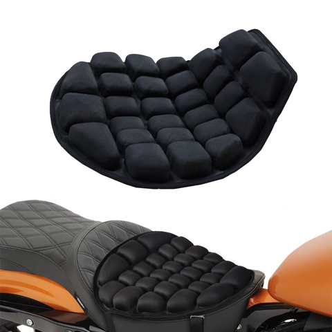 AUTOYOUTH de aire de refrigeración por agua de la motocicleta asiento de coche cojín de alivio de presión de asiento para montar en bicicleta Pad grande para Cruiser Touring sillas ► Foto 1/6