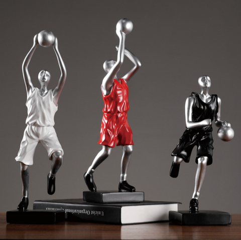 Figura de jugador de baloncesto nórdico abstracto, accesorios de decoración para el hogar, sala de estar, figuras de fútbol, recuerdos, decoración de escritorio ► Foto 1/6