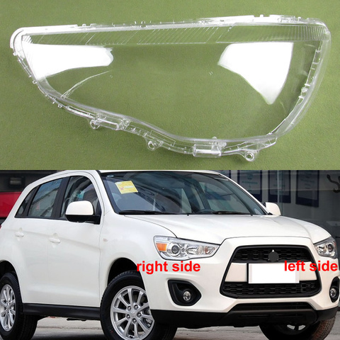 Cubierta de faro para Mitsubishi ASX 2013, 2014, 2015, 2016, 2017, 2022, carcasa de cristal para lámpara ► Foto 1/6