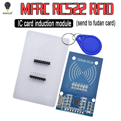 Módulo RFID RC522, Kits S50, 13,56 Mhz, 6cm, con etiquetas SPI, escritura y lectura para arduino uno 2560, Envío Gratis ► Foto 1/6