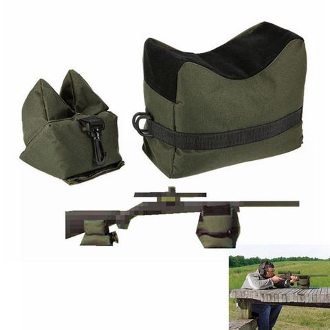 FS Sniper Shooting Bag Gun bolsa trasera y delantera descanso soporte para blanco Rifle soporte Sandbag banco sin relleno accesorios de caza al aire libre ► Foto 1/6