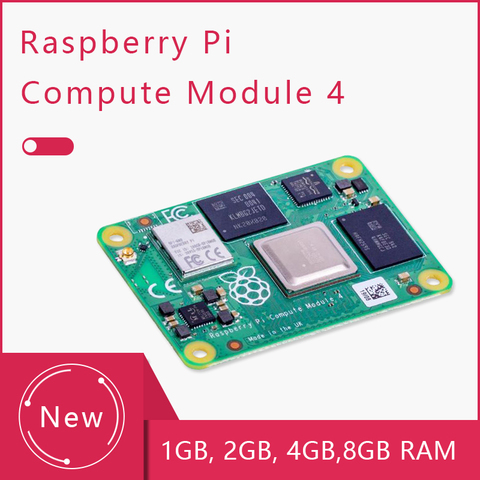 Módulo de cómputo Raspberry Pi 4 Quad-Core CPU Dual salida de Video WiFi BT 5,0 CM4 1/2/4/8G RAM Lite/8/16/32G eMMC CM 4 IO Junta ► Foto 1/6