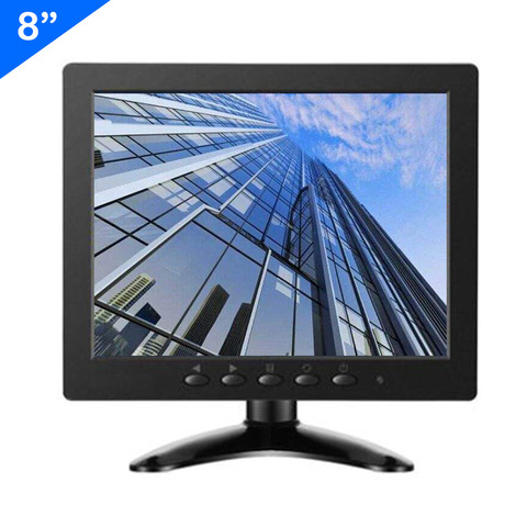 ZHIXIANDA 8 pulgadas 1024*768 monitor BNC HDMI VGA AV de entrada USB para coche CCTV DVR microscopio ► Foto 1/1