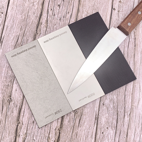 Afilador de piedra para cuchillos de cocina, hoja de diamante afilada con Material EVA, afilador angular fijo ► Foto 1/6