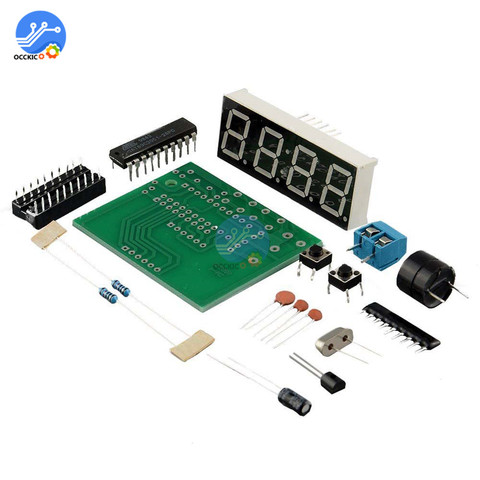 Pantalla LED Digital AT89C2051, reloj electrónico de 4 Bits, Serie de producción electrónica, Kit DIY de 0,56 pulgadas, dos alarmas Rojas ► Foto 1/5