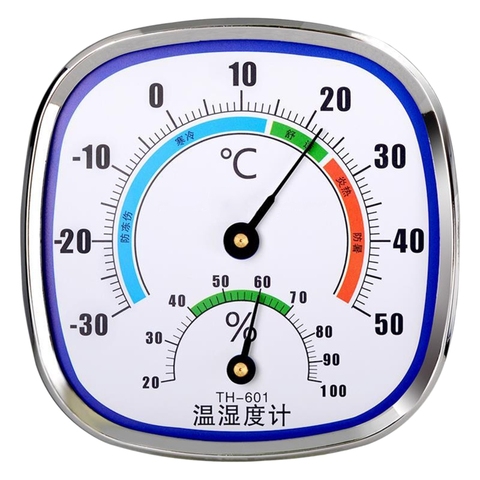 Termómetro e higrómetro, medidor de humedad analógico, Monitor de temperatura para interiores y exteriores, Wang, colgar y soporte, NO necesita batería ► Foto 1/6