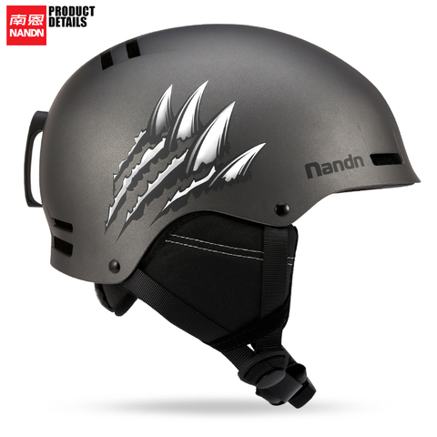 Casco de esquí NANDN, casco de esquí para adultos, casco de nieve, casco de seguridad para Skateboard y Snowboard ► Foto 1/6