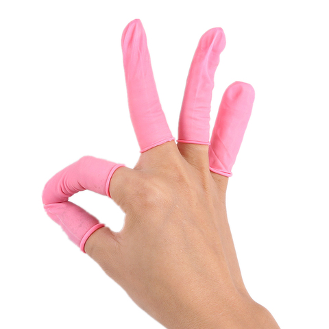 SUEF 20/50 Uds dedo cunas Látex natural multifunción portátil desechables dedo protección guantes de goma no-tóxicos @ 3 ► Foto 1/6