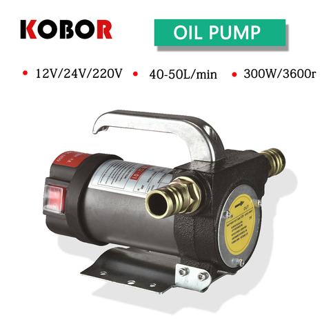 Bomba de aceite de CC, 12v/24v, 200w, 50l/min, transmisión automática eléctrica, succión de aceite de transferencia de combustible diésel de alta velocidad ► Foto 1/6