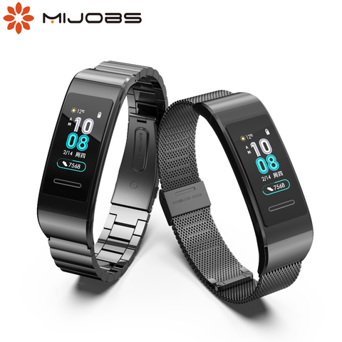 Correa de repuesto de Metal para reloj inteligente, accesorios para Huawei Band 4 Pro 3 3Pro, 3/3 Pro/4 Pro ► Foto 1/6