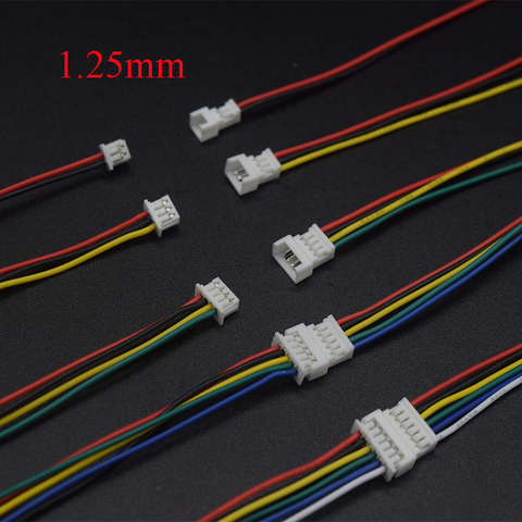 10 par Micro JST 1,25 MM 2P/3P/4P/5p/6-Pin macho y conector hembra con Cables conectores de tiras de LED ► Foto 1/5