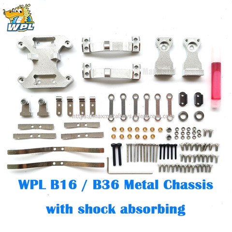 WPL B14 B24 B16 B36 4/6 WD Drive, accesorios de chasis de Metal originales especiales, maqueta modificada DIY, Juguetes ► Foto 1/6