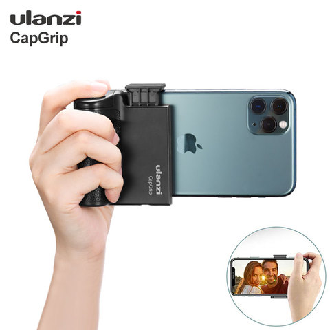 Ulanzi CapGrip-Soporte estabilizador de teléfono inteligente, inalámbrico por Bluetooth, empuñadura de Selfie, disparador, tornillo 1/4 ► Foto 1/6