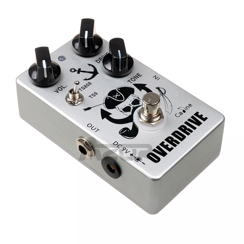 CP-76-Pedal de guitarra Captain Silver Overdrive, Accesorio de Guitarra True Bypass, 9V, Pedal de efecto TS808 o TS9 ► Foto 1/5