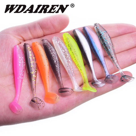 10 unids/lote 50mm 1,2g anzuelos de pesca anzuelos de silicona Artificial cebo Wobblers cebos blandos sábalo carpa cebos, aparejos de pesca WD-590 ► Foto 1/6