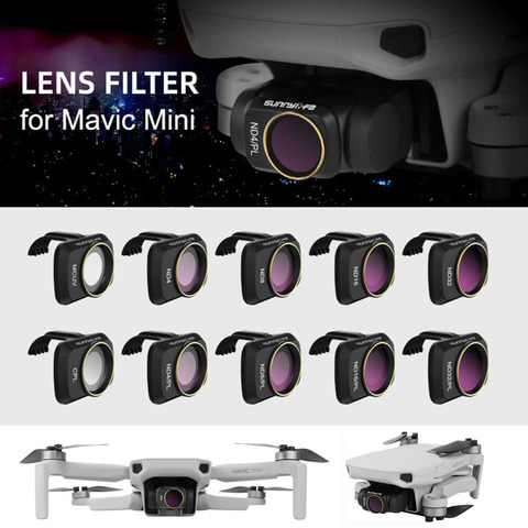 Mavic Mini 2 cardán Filtro de lente de cámara MCUV CPL ND/PL filtro para Dron Set ND4 ND8 ND16 ND32 para DJI Mavic Mini 4K Drone Accesorios ► Foto 1/6
