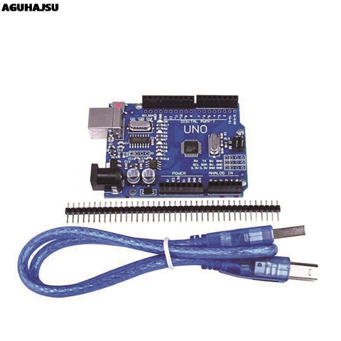 Placa de desarrollo UNO R3 ATmega328P CH340 CH340G para Arduino UNO R3 con cabezal de Pin recto ► Foto 1/6