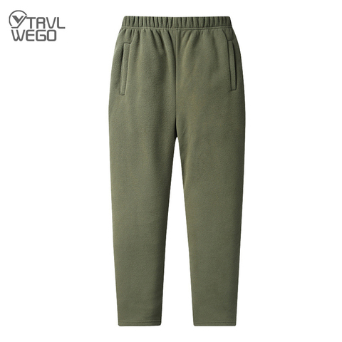 TRVLWEGO-pantalones de lana suave y cálida para hombre y mujer, Pantalón deportivo ultraligero para exteriores, senderismo, Camping y pesca, tallas m-4xl, para invierno y primavera ► Foto 1/6