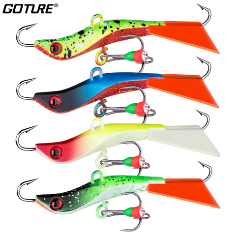 Goture-Conjunto de 4 señuelos artificiales para pesca en hielo cebo Artificial de 7,1 cm y 14,4g, Wobbler para Jigging, Señuelos de Pesca en hielo ► Foto 1/6