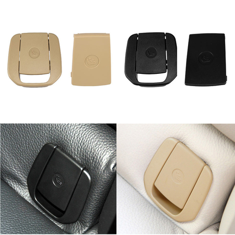 Gancho para asiento trasero de coche cubierta de sujeción ISOFIX, gancho para asiento trasero de coche, color negro y Beige, para BMW X1, E84, Serie 3, E90, F30, serie 1, E87 ► Foto 1/6