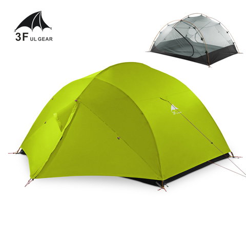 QingKong3-tienda de campaña ultraligera, UL GEAR 3F, 15D, portátil, 3 personas, doble capa, 4 Estaciones, al aire libre para escalada, impermeable ► Foto 1/6