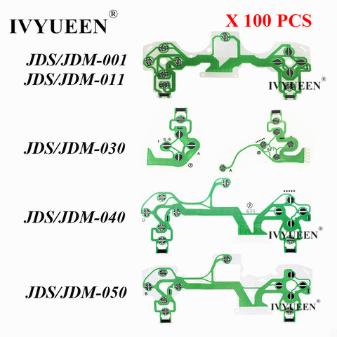 IVYUEEN 100 Uds conductivo película para PS4 Dualshock 4 Pro Slim botones del controlador cinta tabla circuito JDS-001/011/030/040/050 ► Foto 1/5