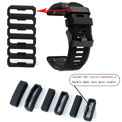 Correa de silicona para reloj Garmin Fenix 3 HR, recambio de anillo de goma, hebilla de pulsera, 26, 22 y 20mm ► Foto 1/5