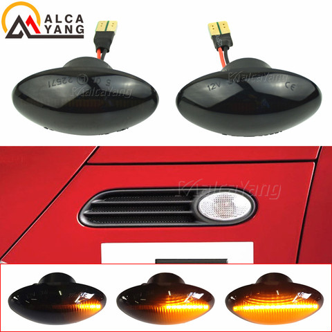 2x dinámica luz LED de posición lateral fluye lado repetidor lámpara libre de Error lámpara del Panel para BMW MINI Cooper R50 R52 R53 2002-2008 ► Foto 1/6