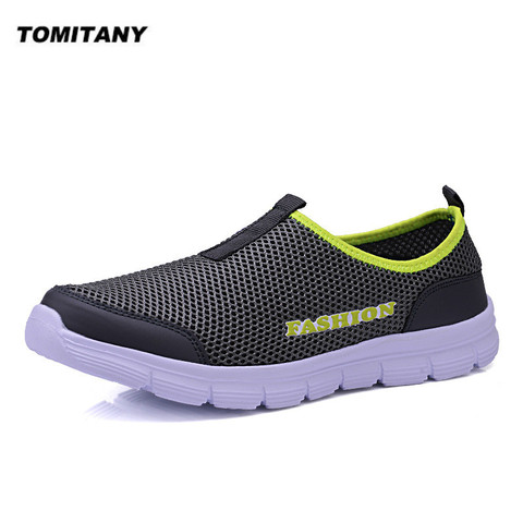 Zapatos informales De malla transpirable para Hombre, zapatillas De deporte, calzado para correr, Ligeras, sin cordones, para verano ► Foto 1/6