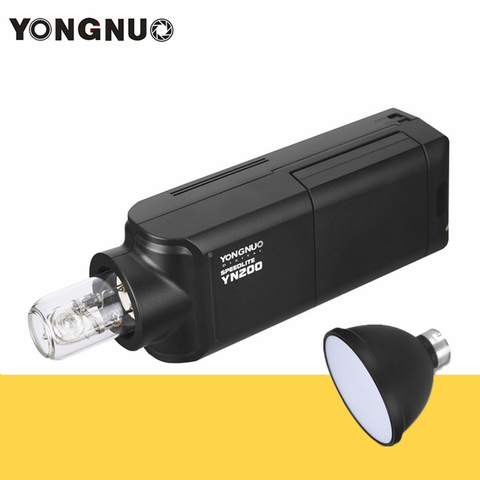 YONGNUO YN200 TTL Flash Kit de Speedlite YN 200 luz de Flash + batería 200W GN60 1/8000s HSS 5600K para Nikon Sony DSLR Canon cámara ► Foto 1/6