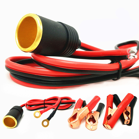 Jtron-enchufe de encendedor de coche, de 12v cable de extensión, cobre puro, 30A, clip de batería de giro de línea gruesa, conector tipo O ► Foto 1/4