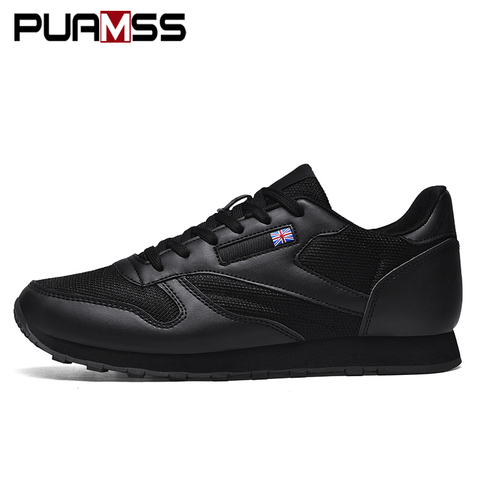 Zapatillas de deporte de malla para hombre, zapatos masculinos informales, deportivos, calzado vulcanizado, ligeras, con cordones, para correr, para andar, a la moda ► Foto 1/6