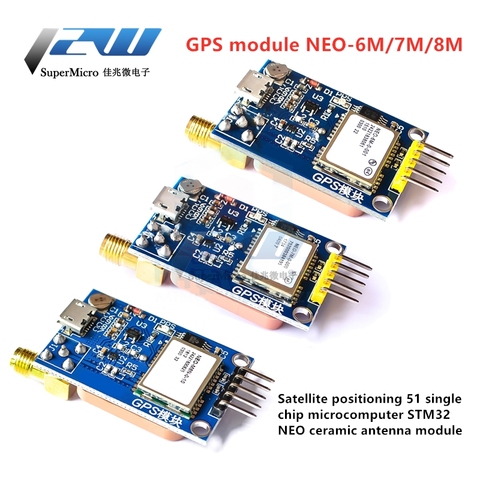 Micro USB NEO-6M NEO-7M NEO-8M módulo GPS posicionamiento por satélite 51-chip para Arduino STM32 rutinas ► Foto 1/5