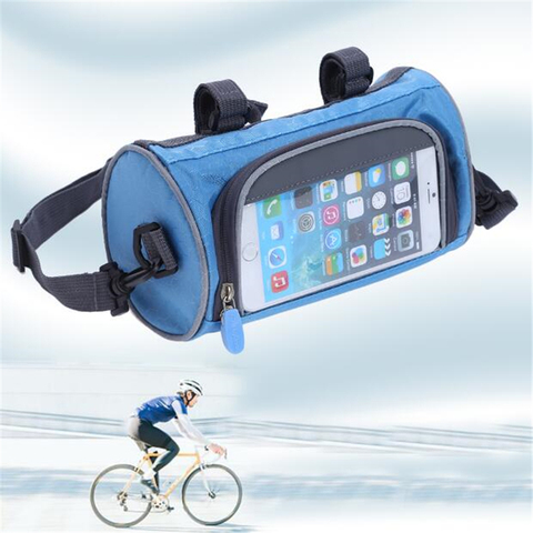 Bolsa para manillar de bicicleta de montaña, funda para teléfono, pantalla táctil ► Foto 1/6