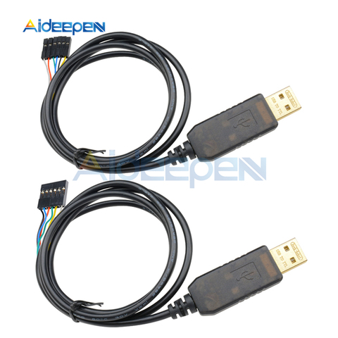 6Pin FTDI FT232RL FT232 USB a TTL RS232 serie adaptador de Cable para 1M Cable de descarga para Arduino AVR brazo Raspberry Pi Original ► Foto 1/6