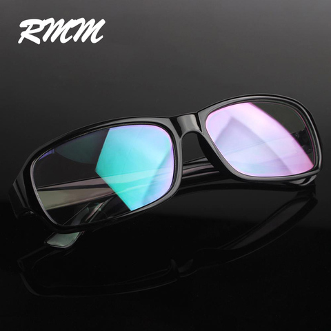 RMM-gafas cuadradas Retro Para hombre y mujer, lentes lisas con luz azul, monturas de gafas de miopía ► Foto 1/5