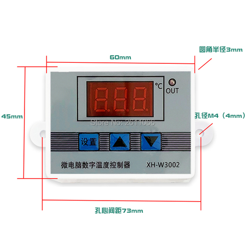 W3001 W3002 DC12V 24V AC110V-220V, controlador de temperatura, termorregulador, Control de enfriamiento de calefacción ► Foto 1/6