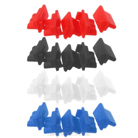 5 uds 5 uds USB polvo enchufe de puerto de cargador tapa Jack hembra interfaz Universal de silicona a prueba de polvo Protector Tablet PC portátil ► Foto 1/5