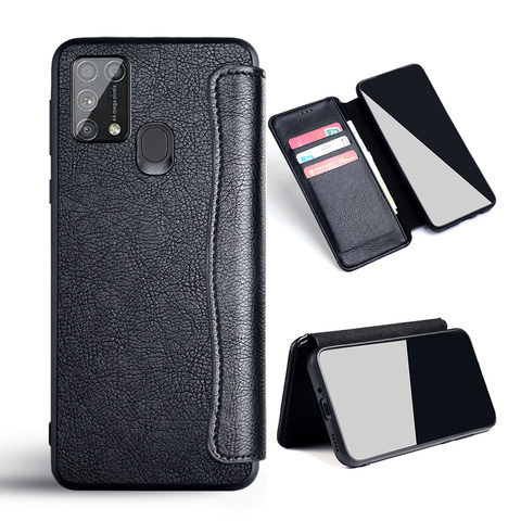 Caso para SAMSUNG Galaxy M31 M31S de la cubierta del cuero del tirón de la no imán para SAMSUNG Galaxy M31 M31S caso funda coque ► Foto 1/6