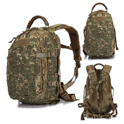 Mochila táctica militar para senderismo, bolsa de caza al aire libre, EDC, equipo táctico, Molle PALS, Multicam, 25L, bolsa deportiva para acampar ► Foto 1/6