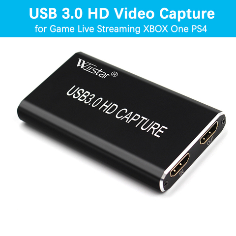 Tarjeta de captura de vídeo USB 3,0 HDMI a USB 3,0 tipo C 1080P HD para TV, PC, PS4, juegos en directo para Windows, Linux Os X ► Foto 1/6