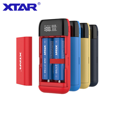 XTAR-cargador USB con LCD QC3.0, cargador de batería PB2S de entrada tipo C para 18700, 20700, 21700, 18650, solo PB2 para 18650 ► Foto 1/5